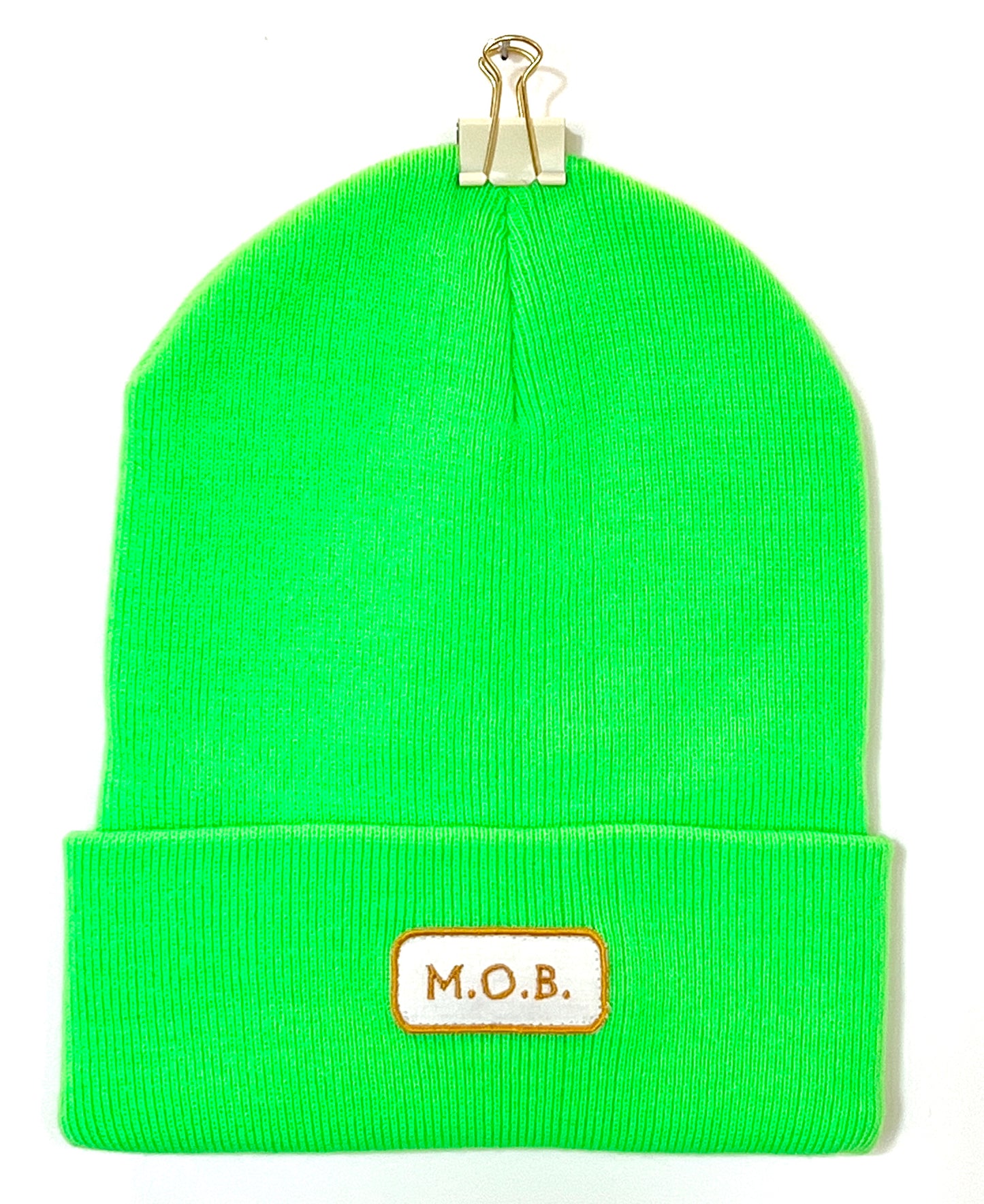 Neon Green MOB Beanie
