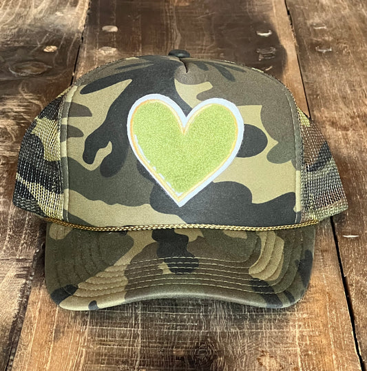 Camo Heart Hat