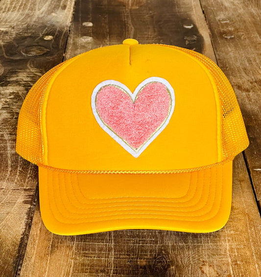 Gold Heart Hat