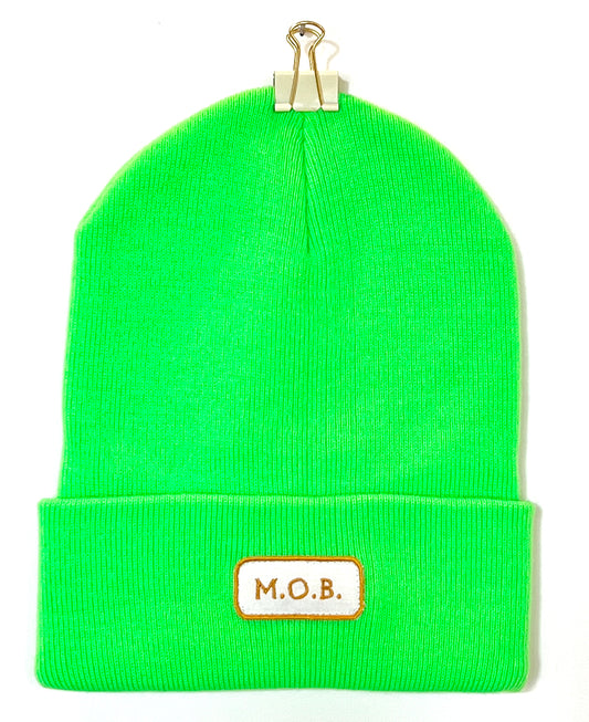 Neon Green MOB Beanie