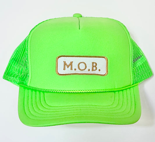 Neon Green MOB Trucker Hat